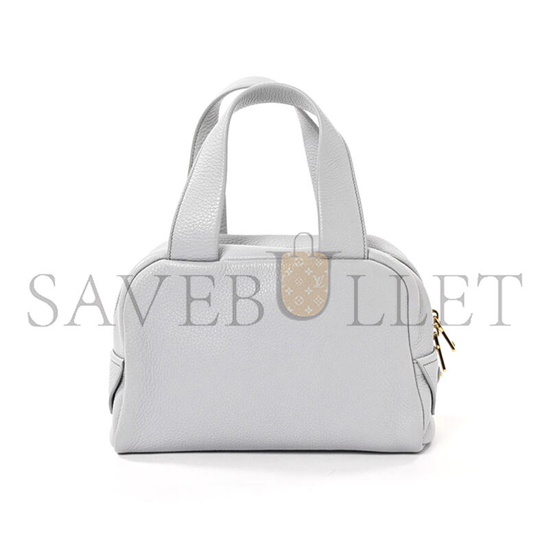 Pra*a 2way bag in calfskin, light grey leather 1bh078 (25*16*10cm)